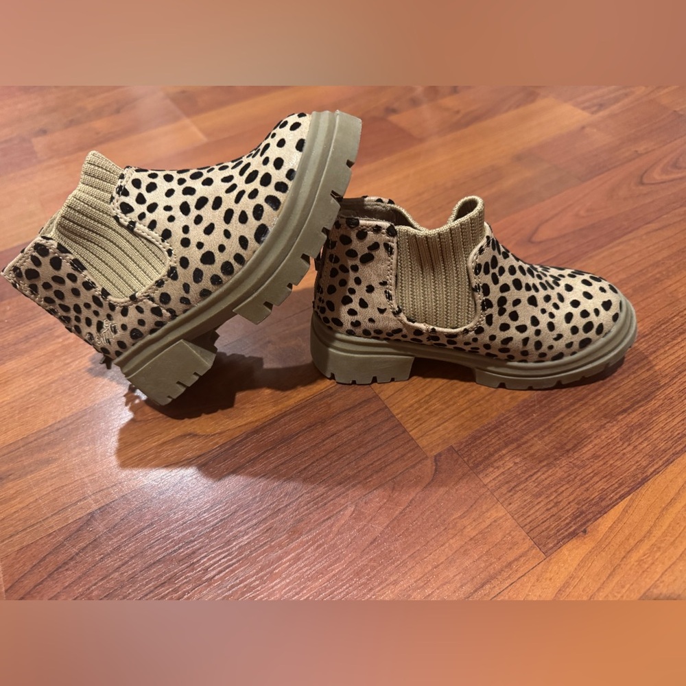 Blowfish toddler Chassy-T booties leopard print size 7